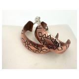 Native American Copper Hoop Earrings