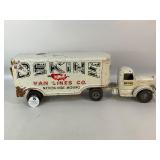 Vintage Bekins Metal Tow Truck Toy