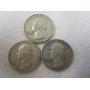 (3) 1960's Washington Quarters
