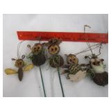 ORNAMENTS MADE FROM WALNUTS