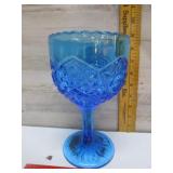GORGEOUS BLUE GLASS GOBLET