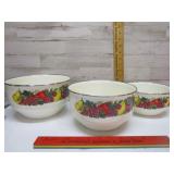 HEAVY ENAMEL MIXING BOWLS