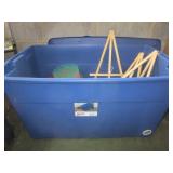 45-GALLON TOTE FULL OF CRAFTING SUPPLIES