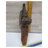 HAND-CARVED FOLK ART FACE