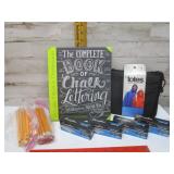 PENCILS, STAPLES, & CHALK BOOK