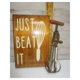 VINTAGE BEATER & WALL DECOR