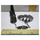 STERLING SILVER BLACK ONYX BRACELET & RING
