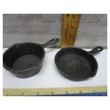 SALESMAN SAMPLE CAST IRON PANS