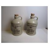 VINTAGE STONEWARE HENRY MCKENNA WHISKEY JUGS