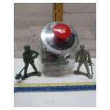 STORE JAR WITH PLASTIC ARMY MEN