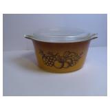 VINTAGE PYREX OLD ORCHARD 473 1 QUART CASSEROLE