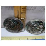 COON HUNTER OF VA BELT BUCKLES