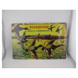 WINCHESTER DUCK HUNTING GUNS & AMMO SIGN
