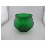 VINTAGE E.O. BRODY EMERALD GREEN GLASS FISH SCALE