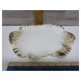 VICTORIAN MILK GLASS TRINKET TRAY