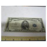 $5 SILVER CERTIFICATE 1953 A SERIES BLUE SEAL