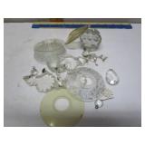 PARTS & PRISMS FROM AN OLD CHANDELIER