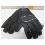 NEW WELLS-LAMNT BLACK LINED GLOVES
