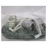 CHEESE GRADER & MARBLE TRAY