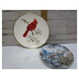 CARDINAL & BLUE BIRD COLLECTOR PLATES