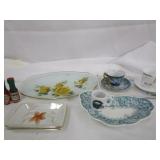 CUTE MINIATURE TEACUPS & TRAYS