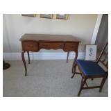 QUEEN ANN LEG DESK WITH CHAIR 45 X 21 X 30