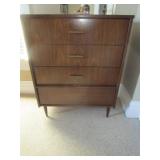 MID CENTURY MODERN BASSETT CHEST OF DRAWERS 42 X