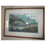 P.M. OVERTON 93 FRAMED & MATTED PICTURE 30 X 22.5