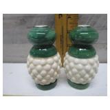 VINTAGE HOMNAIL GREEN SALT & PEPPER