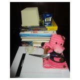LOT OF BOOKS, TAPE, & SCISSORS