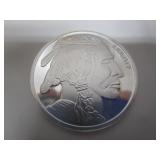 1 TROY OUNCE FINE SILVER BUFFALO & INDIAN COIN