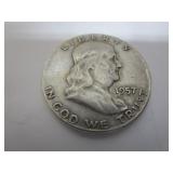 1957 BEN FRANKLIN HALF DOLLAR