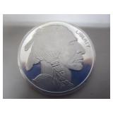 1 TROY OUNCE FINE SILVER BUFFALO & INDIAN COIN