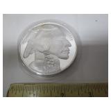 5 TROY OUNCE ROUND INDIAN & BUFFALO COIN
