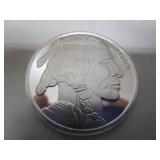 1 TROY OUNCE FINE SILVER BUFFALO & INDIAN COIN