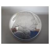 1 TROY OUNCE FINE SILVER BUFFALO & INDIAN COIN