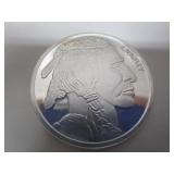 1 TROY OUNCE FINE SILVER BUFFALO & INDIAN COIN