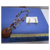 LIA SOPHIA NECKLACE & EARRING SET