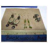 3 PAIRS OF VINTAGE EARRINGS