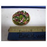 VINTAGE RHINESTONE BROOCH MARKED AUSTRIA