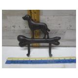 CAST IRON DOG COAT HOOK