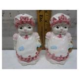 VINTAGE MS BONNET CAT SALT & PEPPER