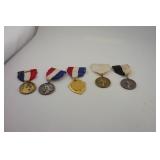 VINTAGE AWARDS / MEDALS APPEAR TO BE BRASS &