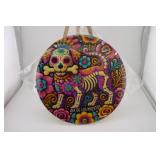 SUGAR SKULL PUPPY WOODEN SIGN