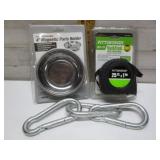 4" MAGNETIC PARTS HOLDER, TAPE MEASURE, & CLIPS