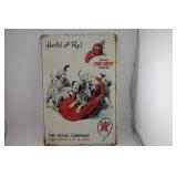 TEXACO DALMATIAN FIRE CHIEF SIGN