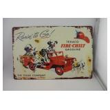 TEXACO DALMATIAN FIRE CHIEF SIGN - FIRE TRUCK