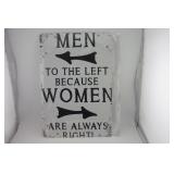 MEN TO THE LEFT WOMEN TO THE RIGHT