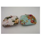2 NEW VINTAGE STYLE CLOTH COIN PURSES