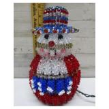 HANDMADE BEADED SNOWMAN